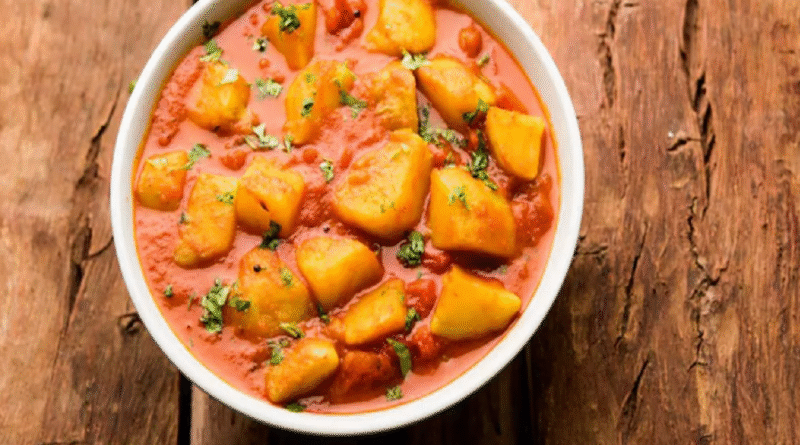Easy Potato Jhol Recipe Without Onion & Garlic – Fasting Special