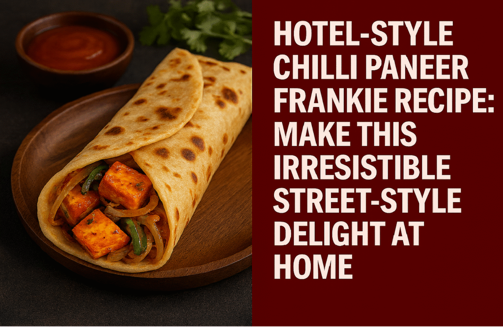 Hotel-Style Chilli Paneer Frankie Recipe: Make This Irresistible Street-Style Delight at Home