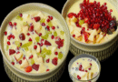 Healthy Fruit Custard Recipe with Saffron After Dinner