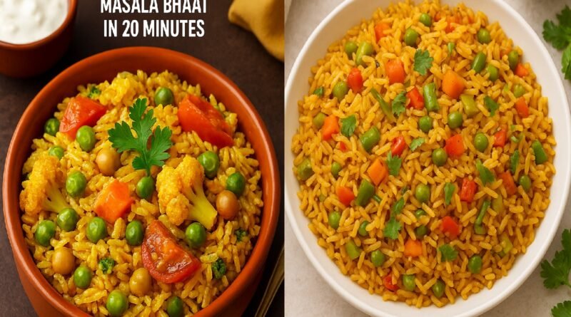 Masala Rice Recipe | Quick & Easy Veg Masala Bhaat in 20 Minutes