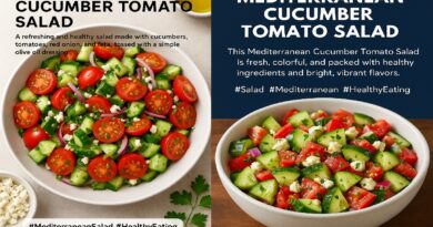 Mediterranean Cucumber Tomato Salad – Fresh, Healthy & Flavorful