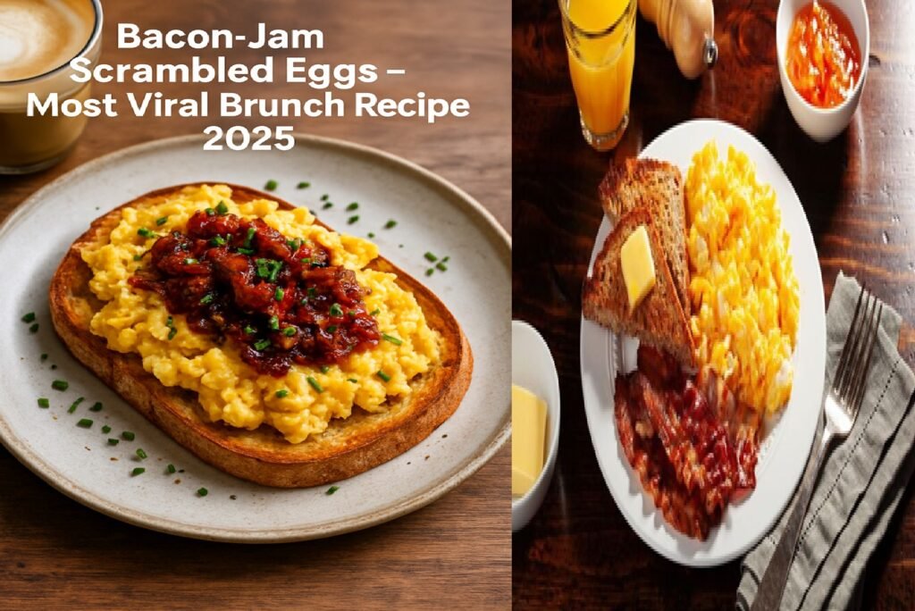Bacon-Jam Scrambled Eggs – Most Viral Brunch Recipe 2025