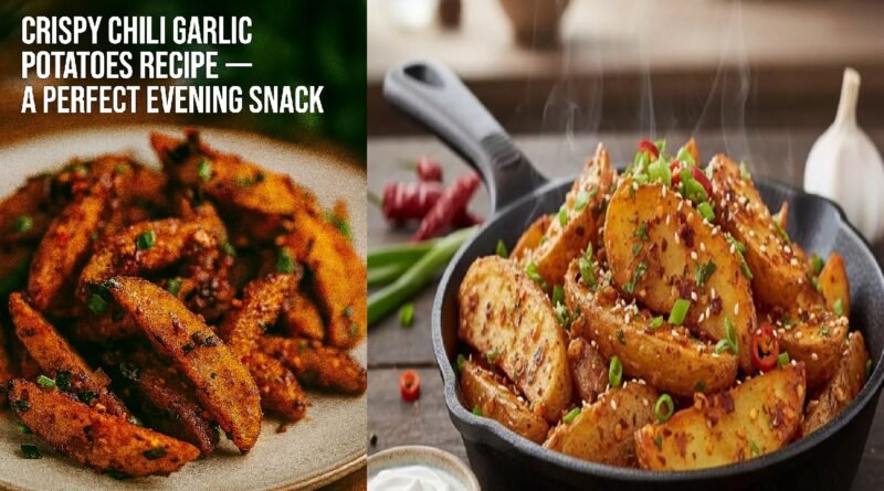Crispy Chili Garlic Potatoes Recipe – A Perfect Evening Snack