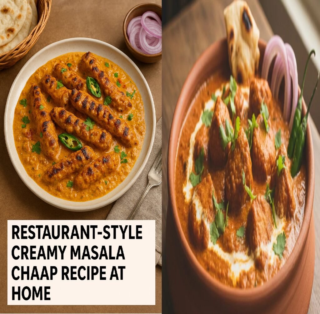 Restaurant-Style Creamy Masala Chaap Recipe at Home