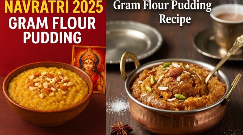 Navratri 2025 Special: Easy Gram Flour Pudding Recipe to Offer Goddess Durga
