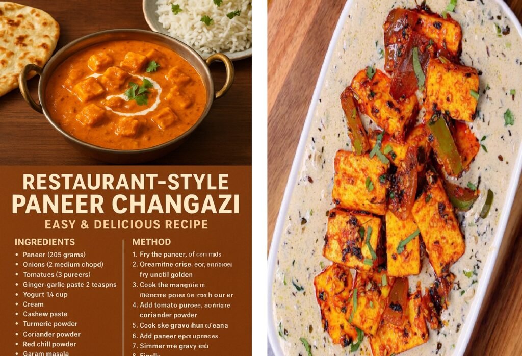 Serve Your Guests Restaurant-Style Paneer Changazi – Easy & Delicious Recipe