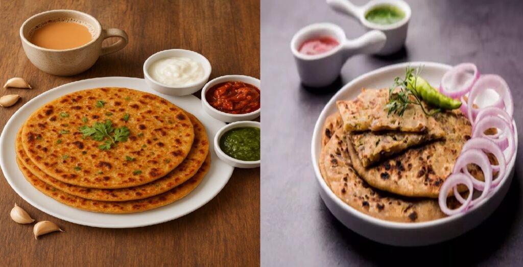 Quick & Spicy Chili Garlic Paratha Recipe for Breakfast
