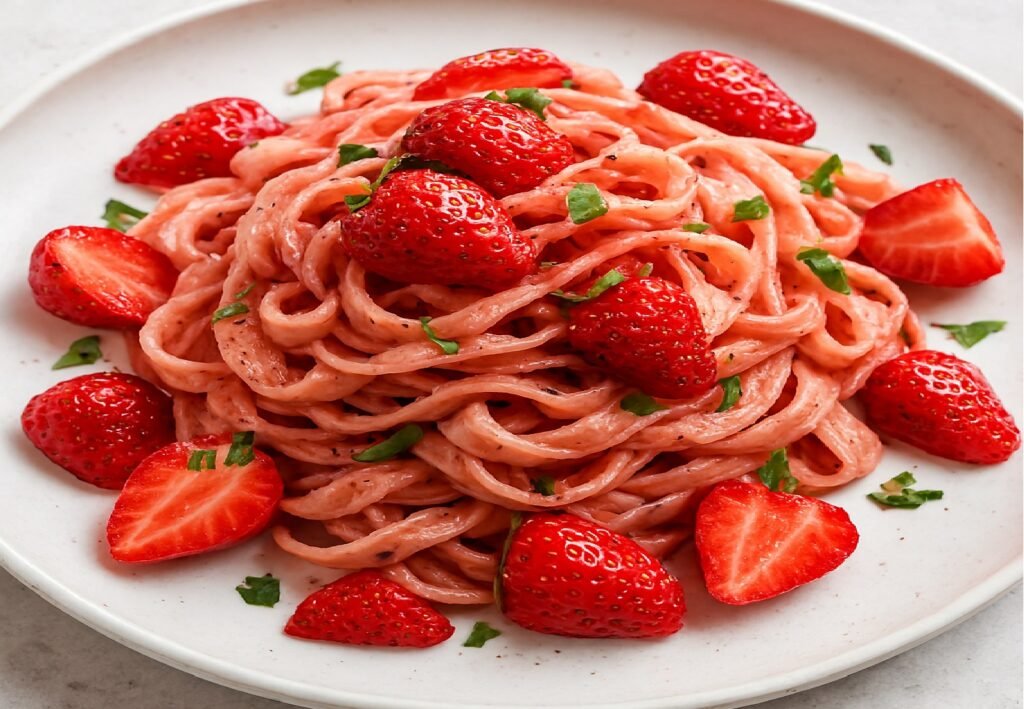 Strawberry Pasta — The Sweet & Savory Viral Recipe Everyone’s Talking About