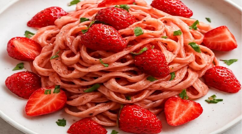 Strawberry Pasta — The Sweet & Savory Viral Recipe Everyone’s Talking About