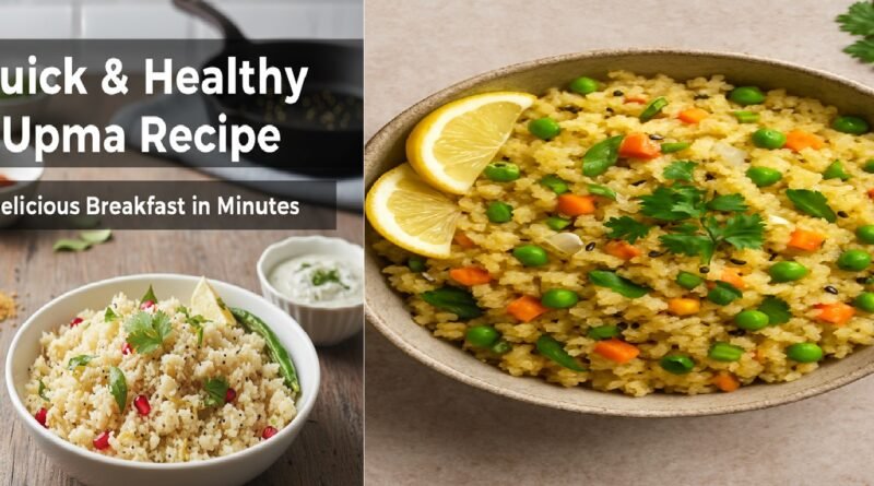 Quick & Healthy Upma Recipe | Delicious Breakfast in Minutes