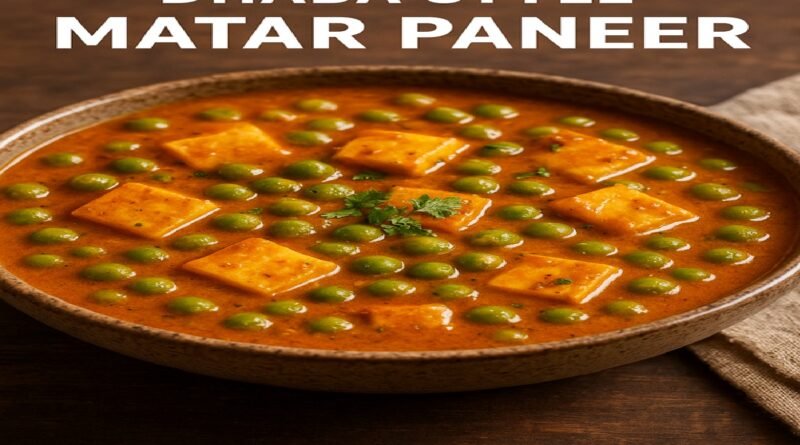 Dhaba Style Matar Paneer Recipe | Thick Gravy Restaurant-Style Sabzi
