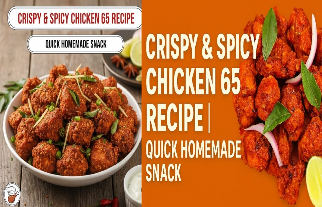 Crispy & Spicy Chicken 65 Recipe | Quick Homemade Snack