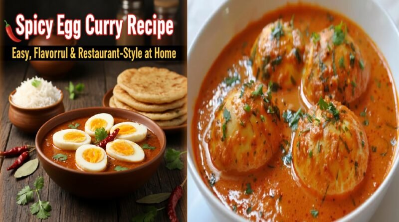 Spicy Egg Curry Recipe: Easy, Flavorful & Restaurant-Style at Home