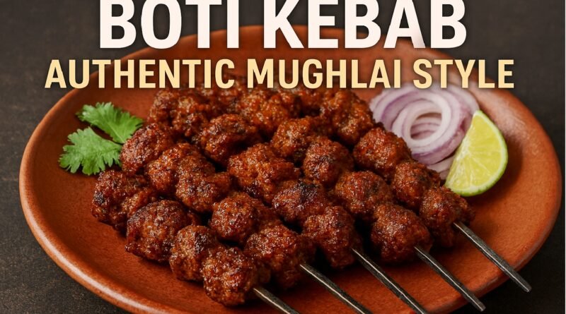 Smoky & Juicy Boti Kebab: The Ultimate Mughlai Delight You Must Try Today