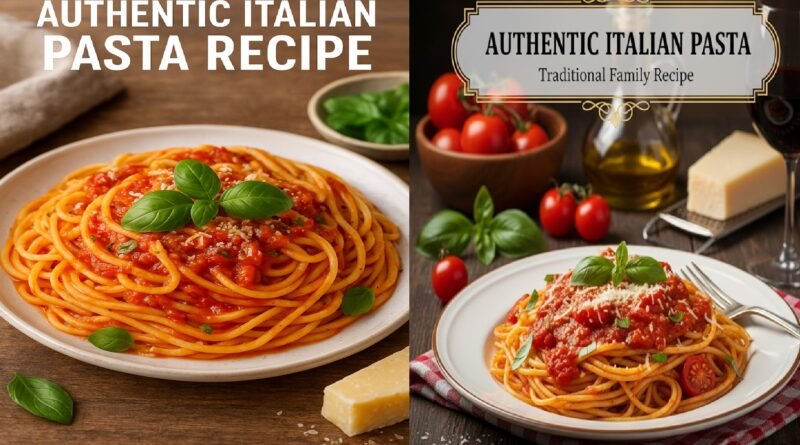 Authentic Italian Pasta Recipe: A Classic, Flavor-Packed Dish You Can Make at Home