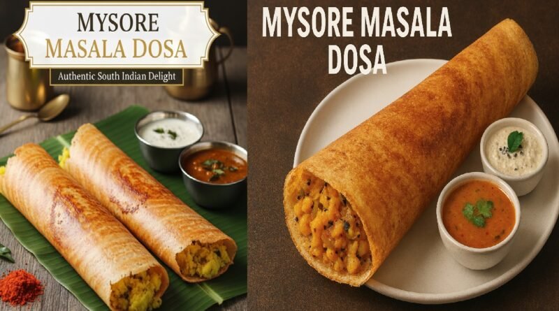 Mysore Masala Dosa: The Spicy South Indian Delight You Can’t Resist