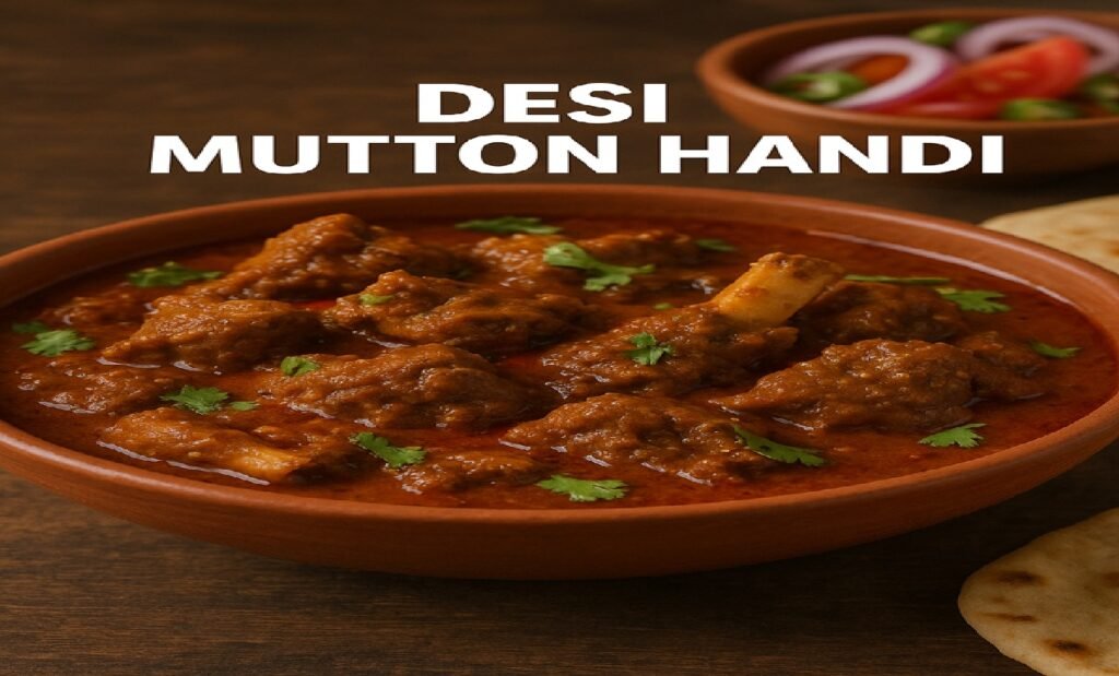 Desi Mutton Handi Recipe: A Royal Feast of Flavor You Can’t Resist!