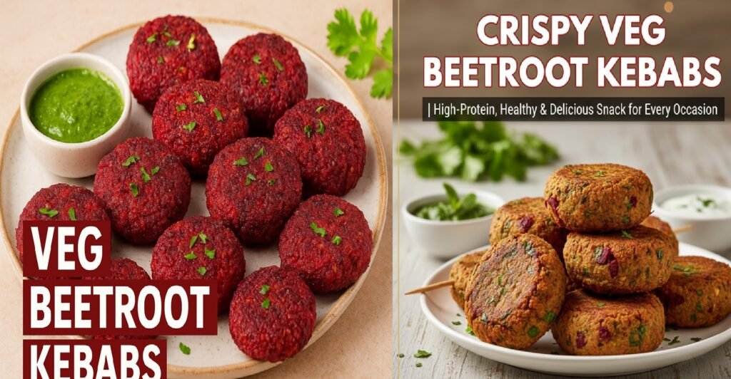Vegan Beetroot Kebabs | Healthy Snack That Boosts Iron & Energy