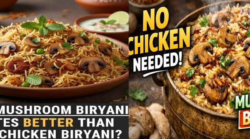No Meat, All Flavor! Ultimate Mushroom Biryani You Must Try