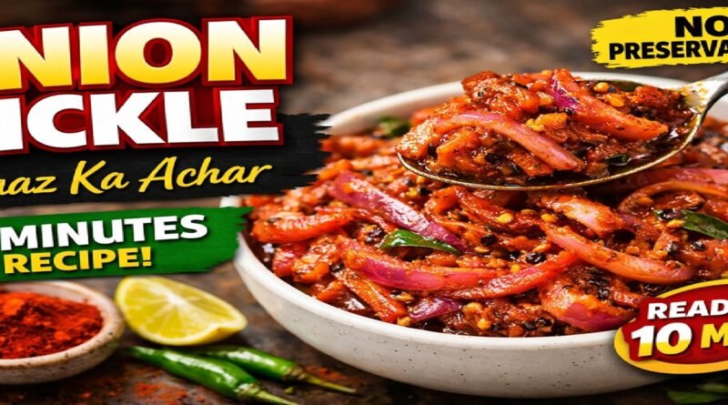 Street-Style Onion Pickle at Home | Easy Pyaaz Ka Achar Recipe