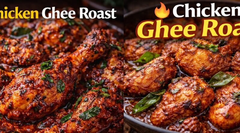 Ghee Roast Chicken Recipe - Hot Ghee Roast Chicken in the Mangalorean Style.