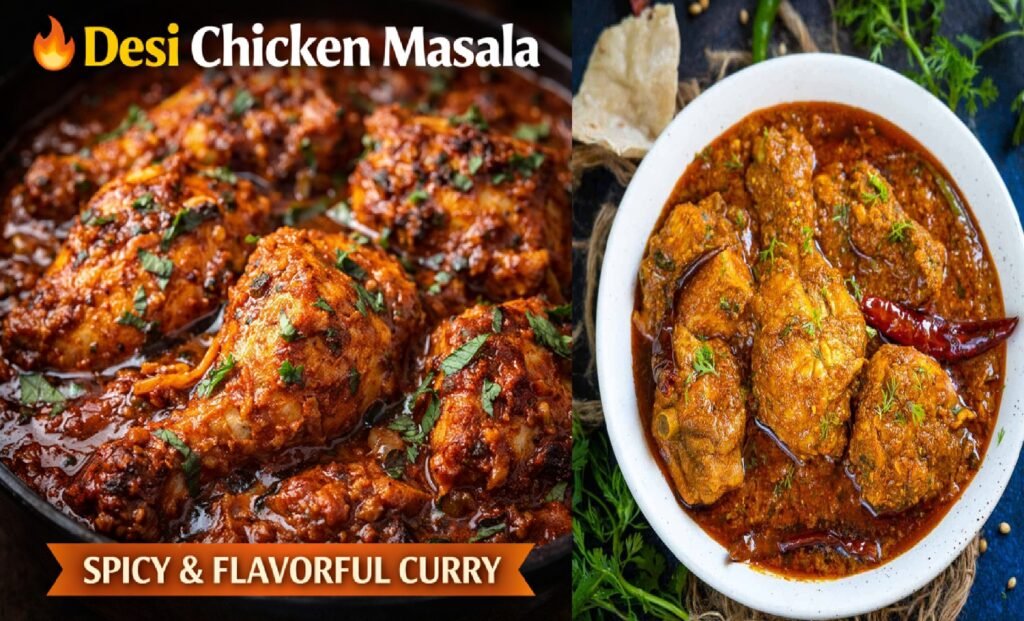 Desi Chicken Masala Recipe | Spicy, Flavor-Packed Indian Chicken Curry