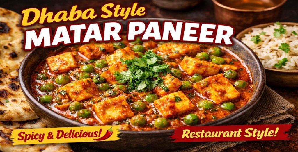 Dhaba Style Matar Paneer Recipe: Authentic North Indian Taste at Home
