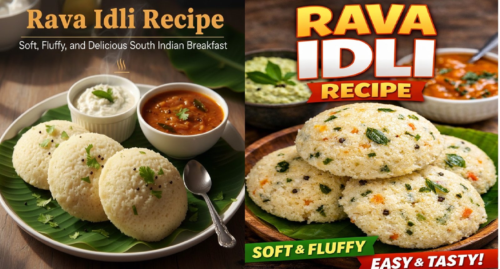 Rava Idli Recipe: Soft, Fluffy, and Delicious South Indian Breakfast ...