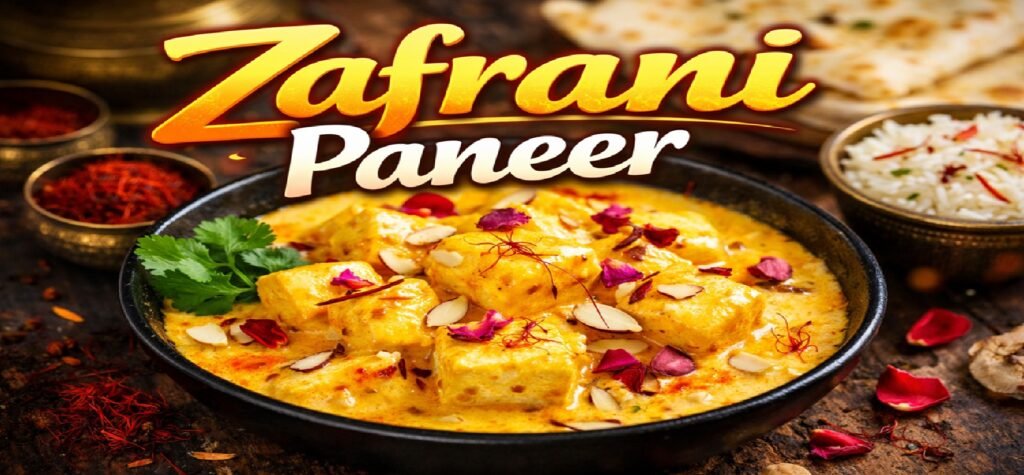 Zafrani Paneer Recipe: Royal Kashmiri-Style Saffron Paneer That Melts in Your Mouth