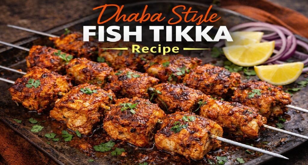 Fish Tikka in the Dhaba Style: A Smoky, Spicy, and Genuine Indian Highway Flavor.