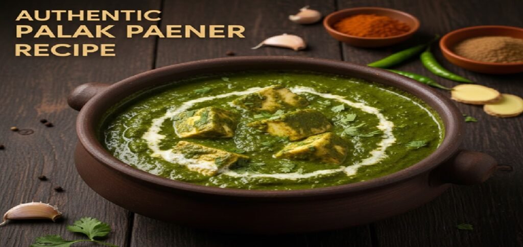 Authentic Palak Paneer Recipe – Creamy Restaurant-Style Spinach Paneer Curry