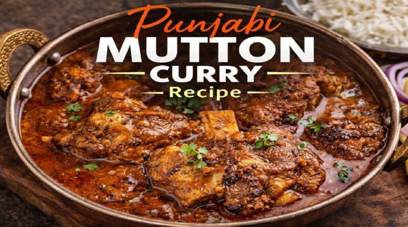 Authentic Punjabi Mutton Curry Recipe – Spicy Dhaba Style Mutton Curry at Home