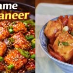 Sesame Chilli Paneer Recipe | Crispy Indo-Chinese Paneer in Spicy Sesame Sauce