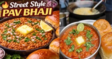 Street Style Homemade Pav Bhaji Recipe | Mumbai’s Famous Spicy Butter Bhaji at Home