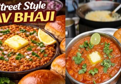 Street Style Homemade Pav Bhaji Recipe | Mumbai’s Famous Spicy Butter Bhaji at Home
