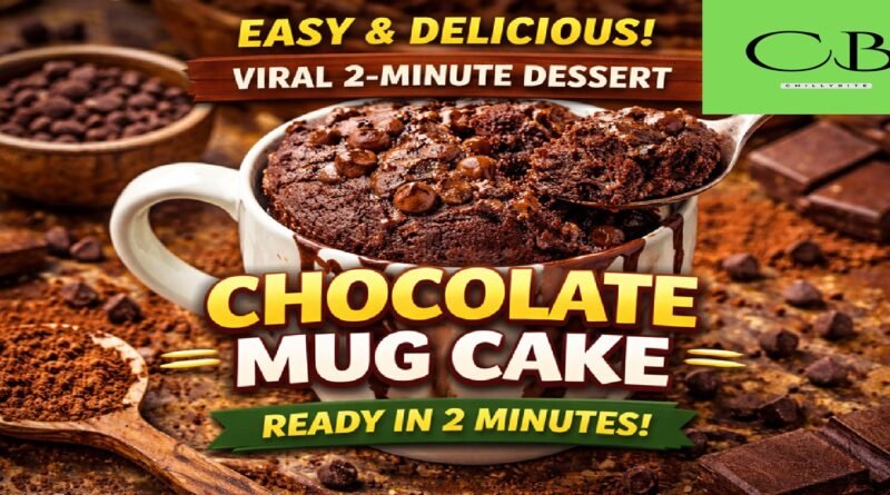 Chocolate Mug Cake Recipe: The Viral 2-Minute Dessert Everyone Loves
