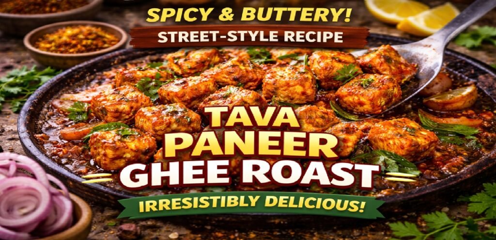 Tava Paneer Ghee Roast: Spicy Street-Style Paneer Recipe You Must Try