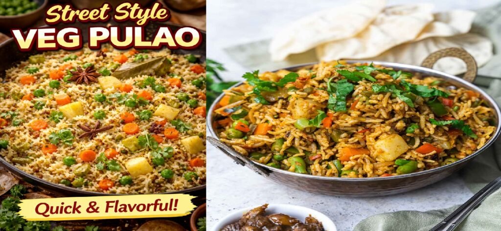 Street Style Vegetable Pulao Recipe – Easy & Flavorful Veg Pulao