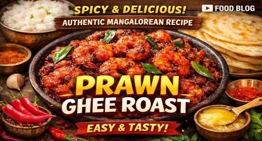 Prawn Ghee Roast Recipe: Authentic Mangalorean-Style Spicy & Flavorful Seafood Delight