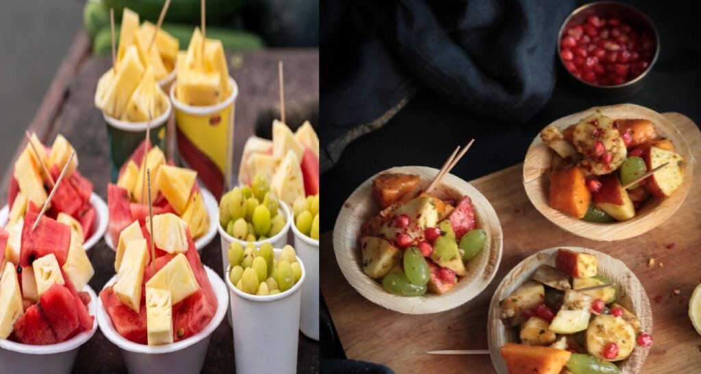 Delhi Street Style Fruit Chaat - Sweet & Spicy Snack