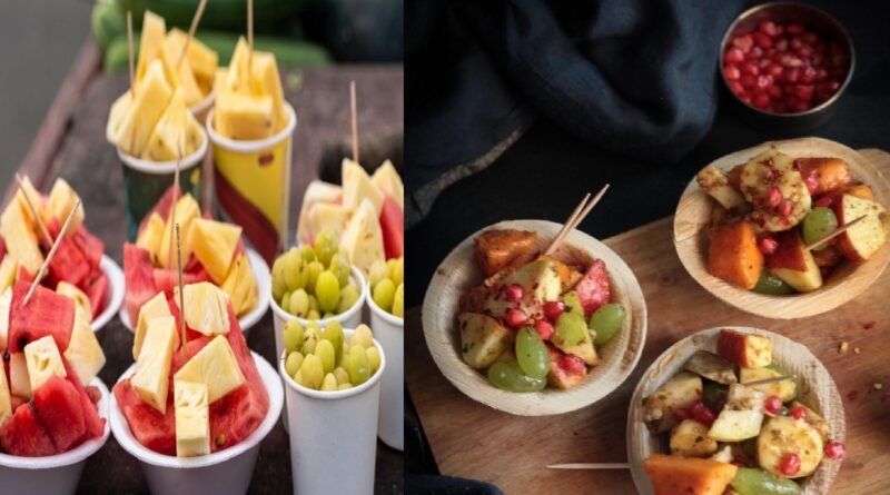 Delhi Street Style Fruit Chaat - Sweet & Spicy Snack