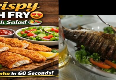 Crispy Fish Fry + Fresh Salad | Perfect Combo in 60 Seconds!