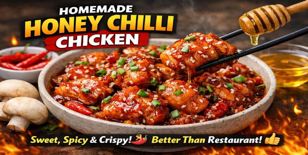 Homemade Honey Chilli Chicken | Better Than Restaurant
