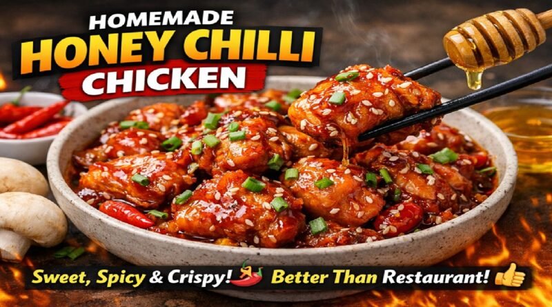 Homemade Honey Chilli Chicken | Better Than Restaurant