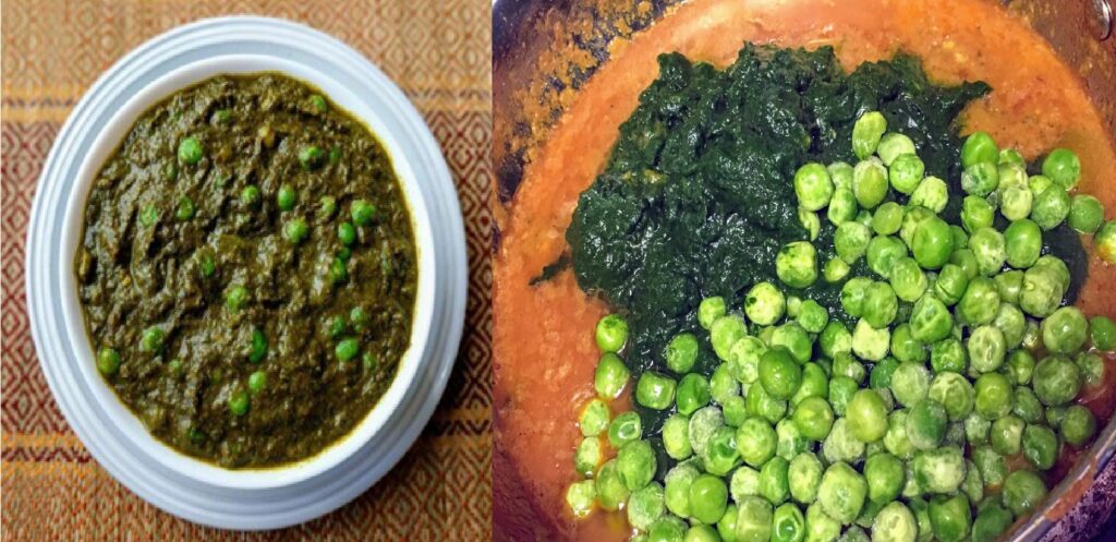 Dhaba Style Palak Matar - Easy Indian Recipe