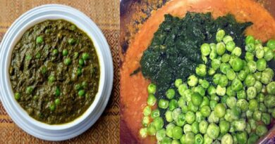 Dhaba Style Palak Matar - Easy Indian Recipe