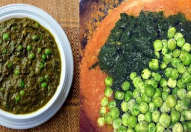 Dhaba Style Palak Matar - Easy Indian Recipe