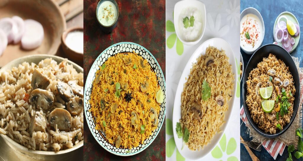 Restaurant Style Mushroom Biryani - Dum Perfect Recipe