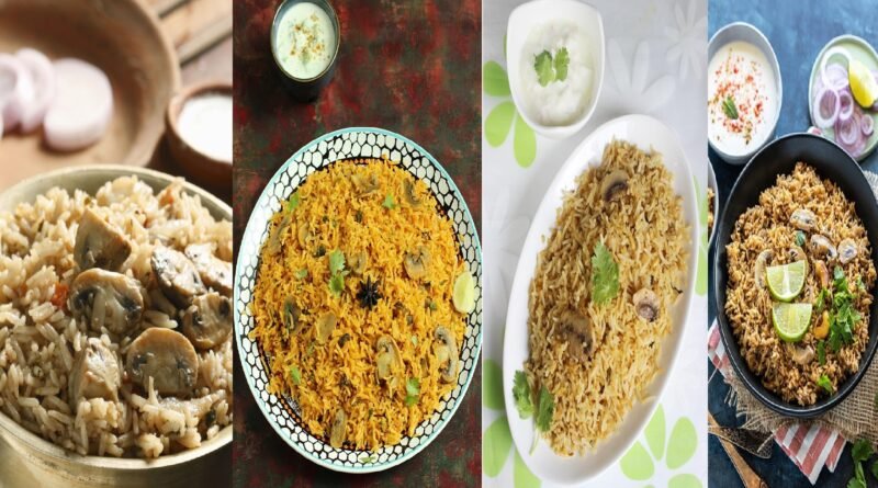 Restaurant Style Mushroom Biryani - Dum Perfect Recipe