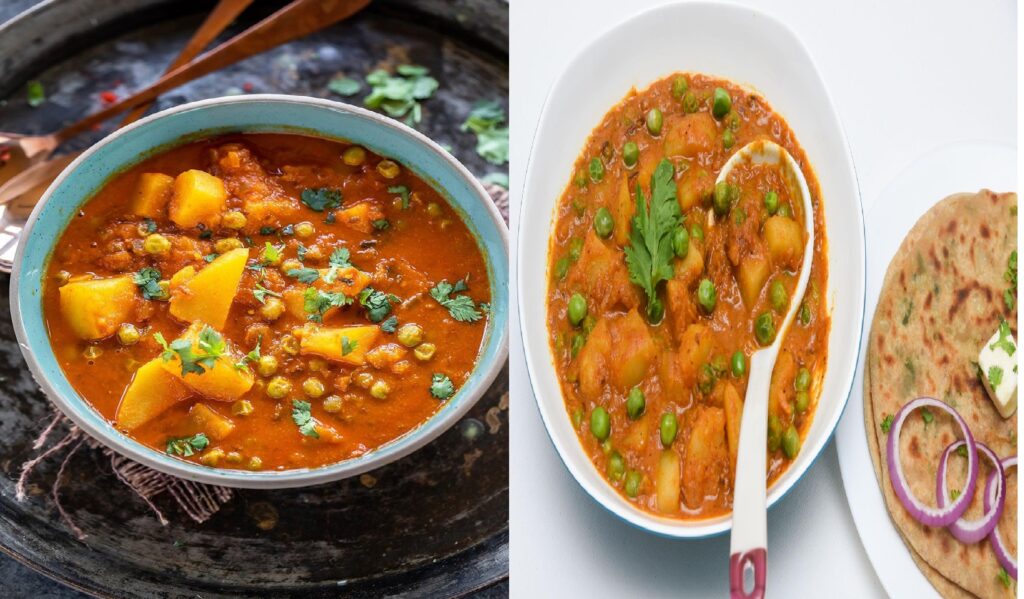 Punjabi Aloo Matar - Dhaba Style Recipe